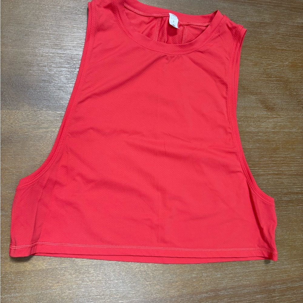 lululemon athletica Vibrant Coral Workout Tee